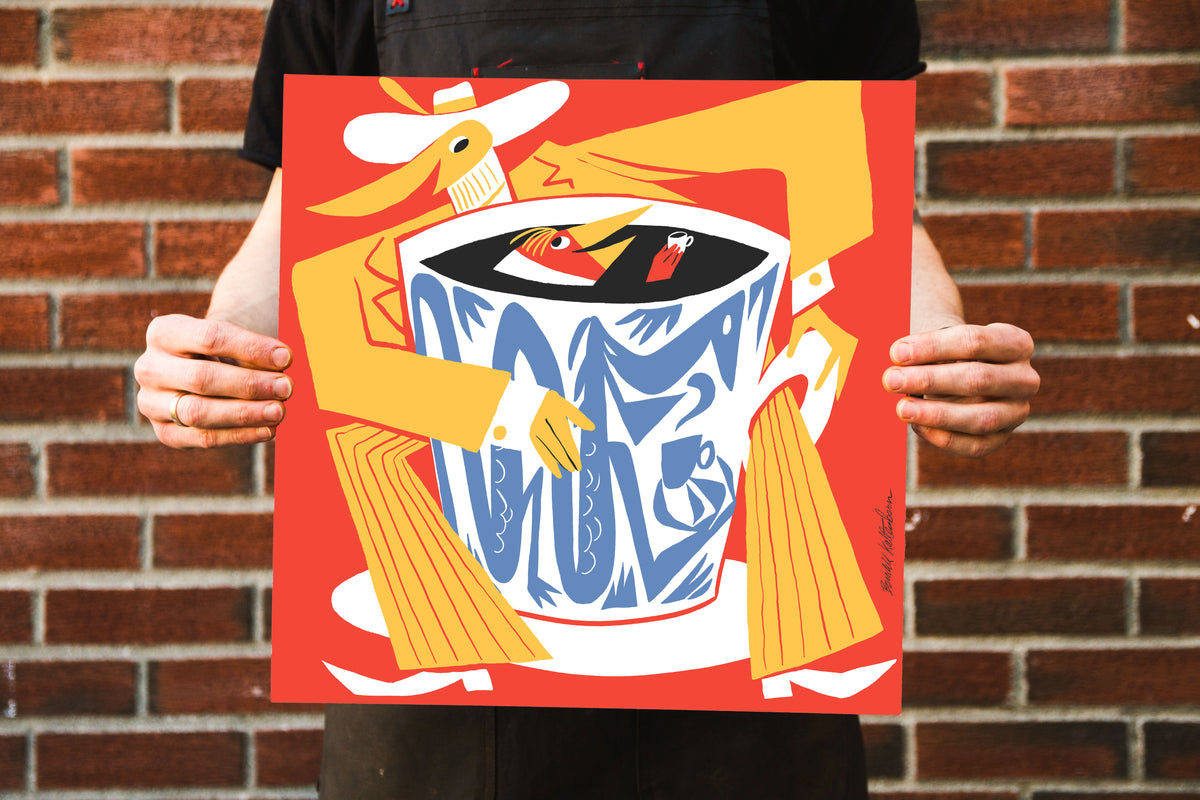 NEW! FUGLEN POSTER - ASIA 40X40 – Fuglen Coffee Roasters Oslo